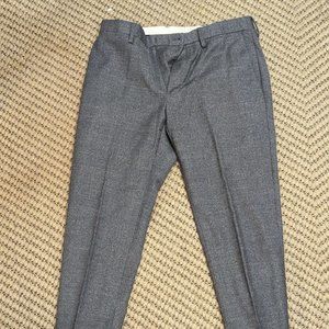 Banana Republic Wool Flannel Dress Pants Heather Charcoal